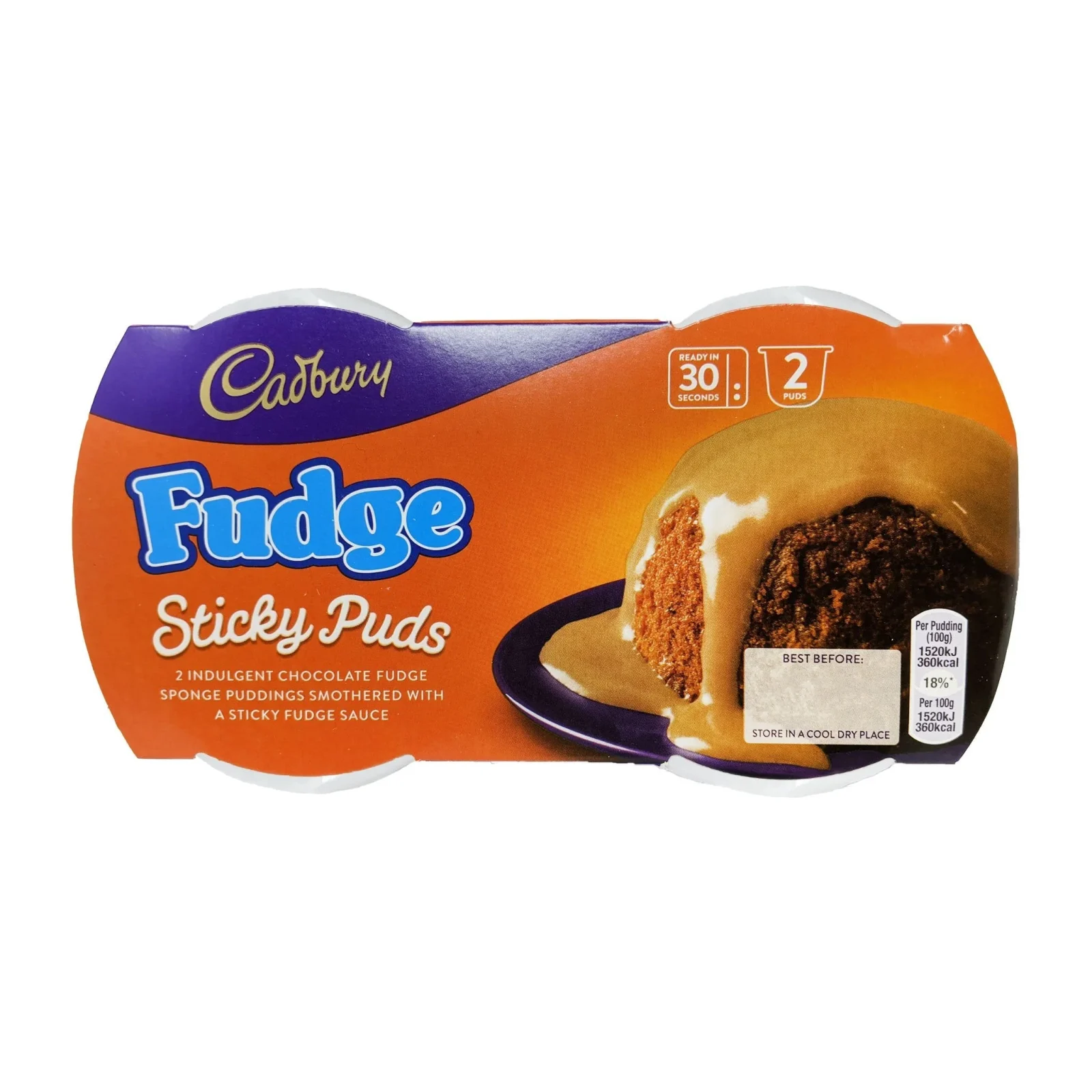 Cadbury Fudge Sticky puds 2*95g