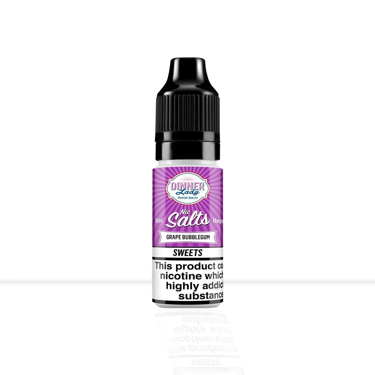Grape Bubblegum Nic Salt E-Liquid Dinner Lady