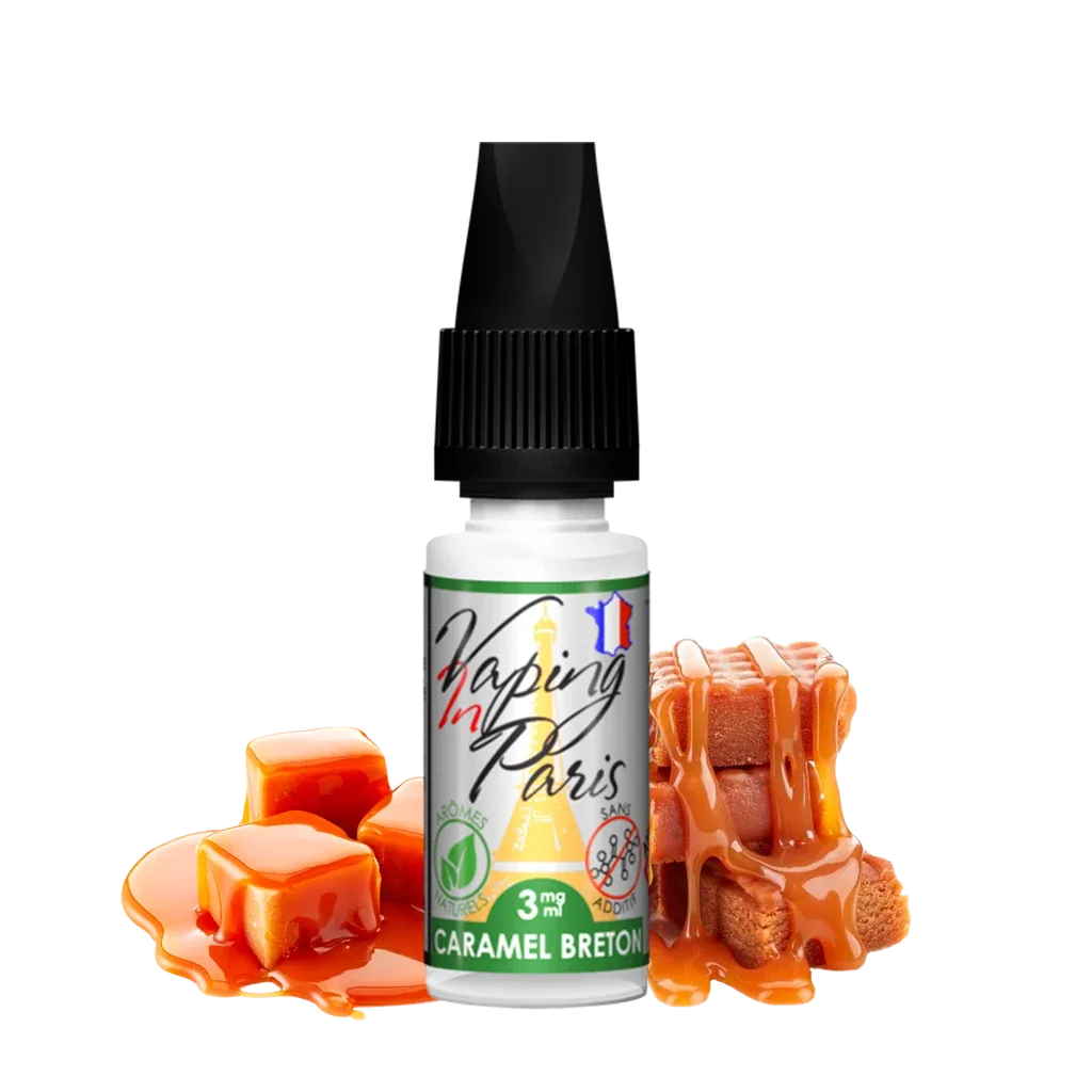 Vaping in Paris – Caramel Breton (Nicotine 0mg, 3mg, 6mg) LV