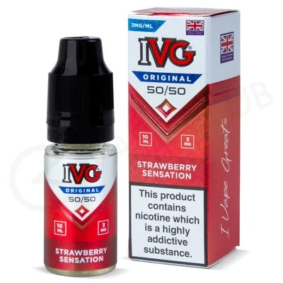 Strawberry Sensation E-Liquid by IVG 50/50