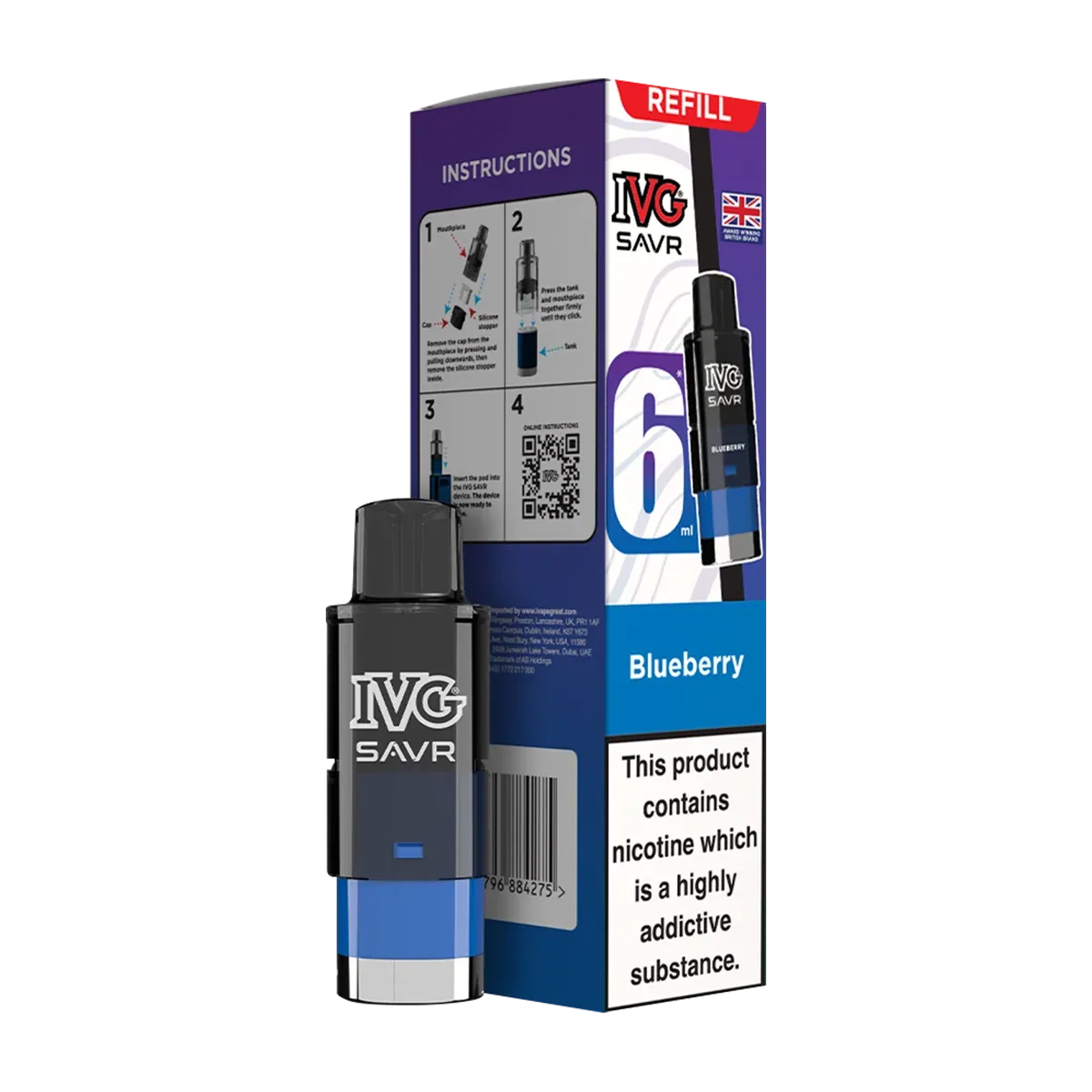 Blueberry IVG SAVR Refill Pack