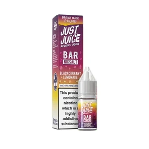 Blackcurrant Lemonade 10ml Nic Salt E-Liquid by Just Juice Bar Salt