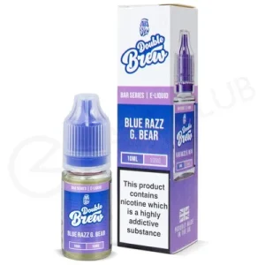 Blue Razz G Bear Nic Salt E-Liquid by Double Brew