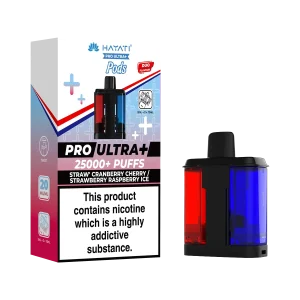 Straw' Cranberry Cherry / Strawberry Raspberry Ice Hayati Pro Ultra Plus Refill Pack