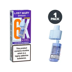 Acai Berry Blueberry Lost Mary BM6000 Refill Pack