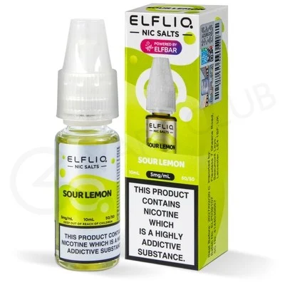 Sour Lemon Nic Salt E-Liquid by Elf Bar Elfliq