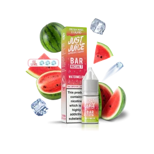 Just Juice Bar Watermelon 10ml Nic Salt – Sweet, Refreshing, Smooth