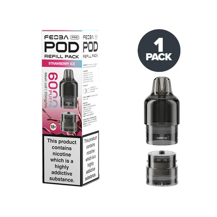 Strawberry Ice Feoba Pro 6000 Prefilled Pods