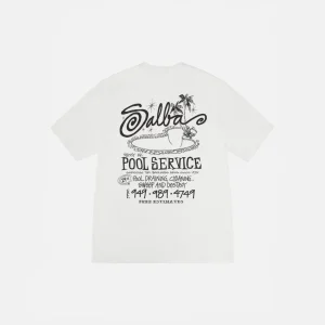Stussy Tee Pool Service White