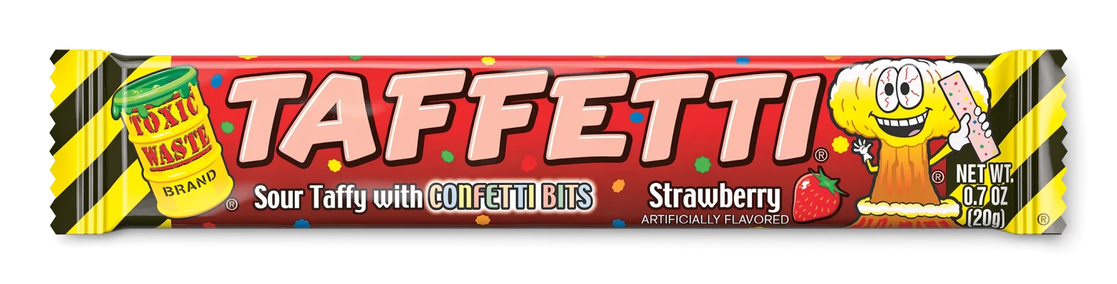 Toxic Waste Taffetti Strawberry 20g