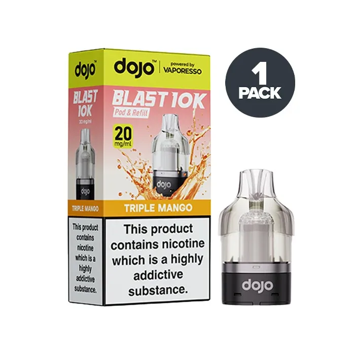 Triple Mango Vaporesso Dojo Blast 10k Prefilled Pods