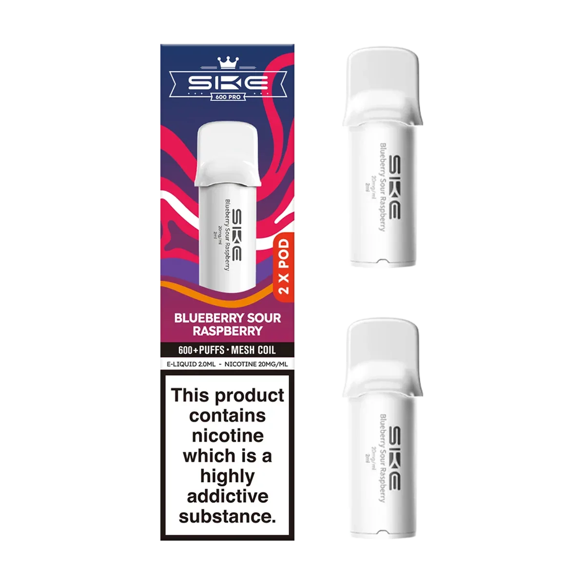 Blueberry Sour Raspberry SKE 600 Pro Pods