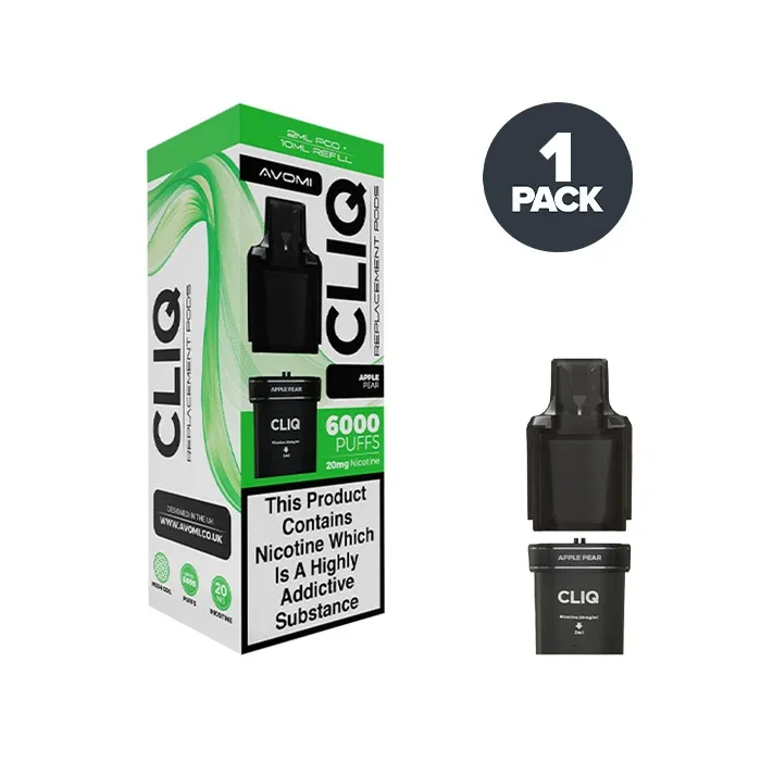 Apple Pear Avomi Cliq 6000 Prefilled Pods