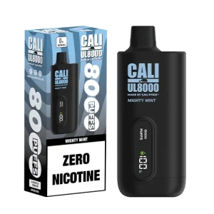Cali UL8000 Mighty Mint ZERO Nicotine Disposable