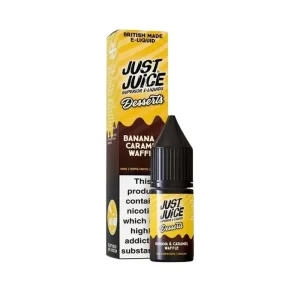Banana & Caramel Waffle Nic Salt E-Liquid by Just Juice Desserts