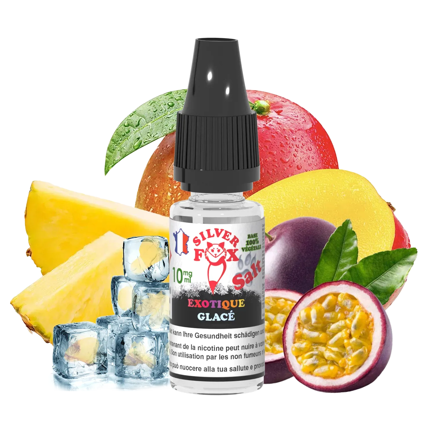 EXOTIC ICE Silver Fox 10ml nicotine salt e-liquid