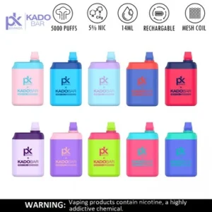 PK BRANDS x KADOBAR 5% RECHARGEABLE DISPOSABLE 5000 PUFFS 14ML