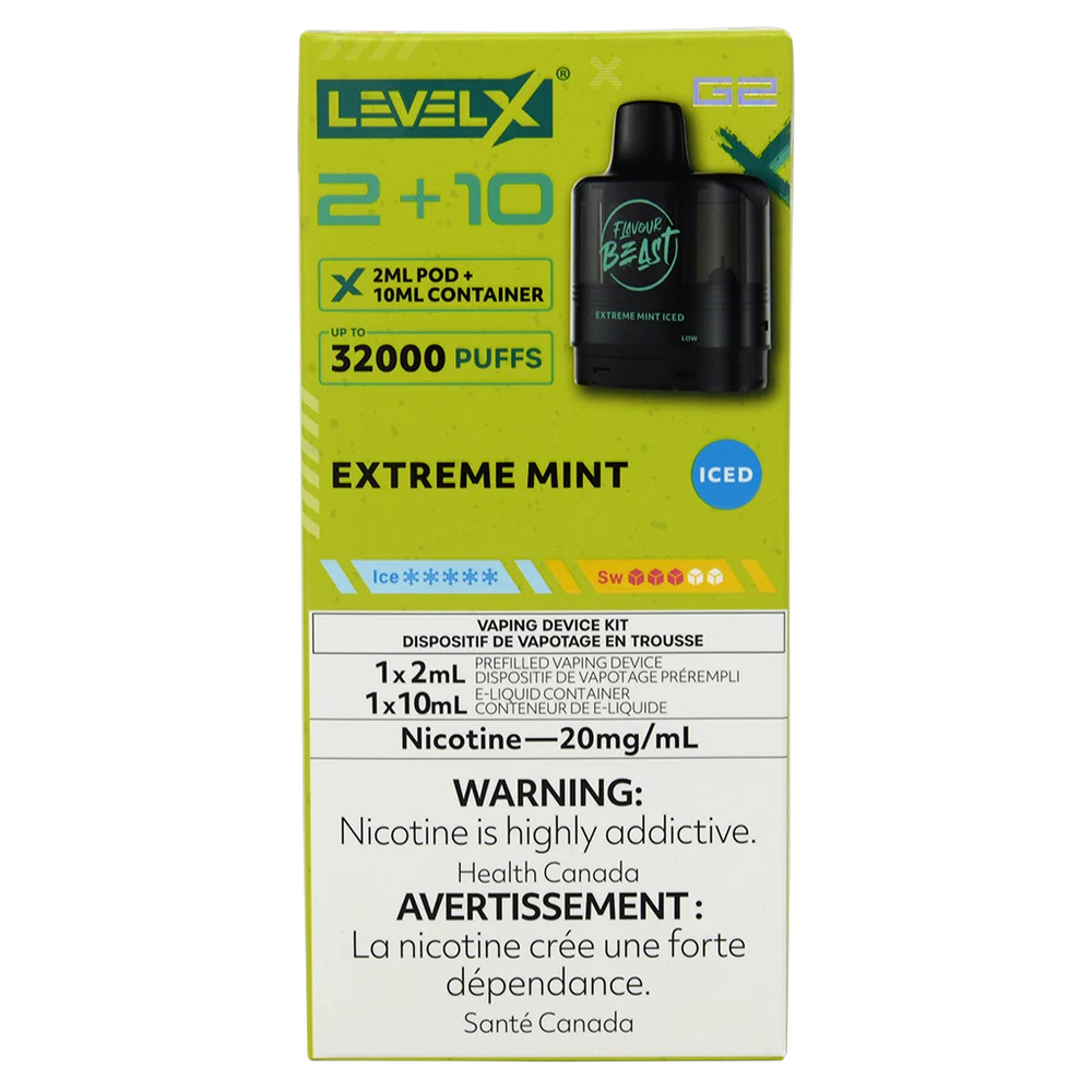 Level X G2 Pod Extreme Mint Iced 2ml 20mg