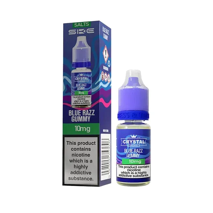 Blue Razz Gummy 10ml Nic Salt E-Liquid by SKE Crystal