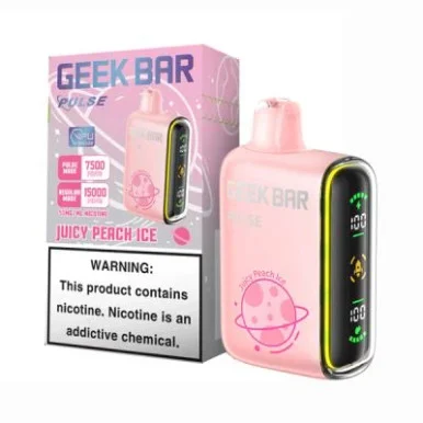 GEEK BAR PULSE 5% NIC 15000 PUFFS VAPE (JUICY PEACH ICE)