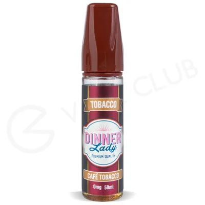 Cafe Tobacco Shortfill E-liquid by Dinner Lady 50ml