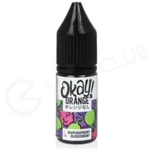 Grape Raspberry Blackcurrant Nic Salt E-Liquid by Okay Orange