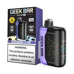 GEEK BAR PULSE X 5% NIC 25,000 PUFFS VAPE (STRAWBERRY B-POP) - Image 2