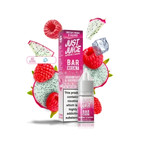 Just Juice Bar Dragonfruit & Raspberry 10ml Nic Salt – Exotic, Sweet, Smooth