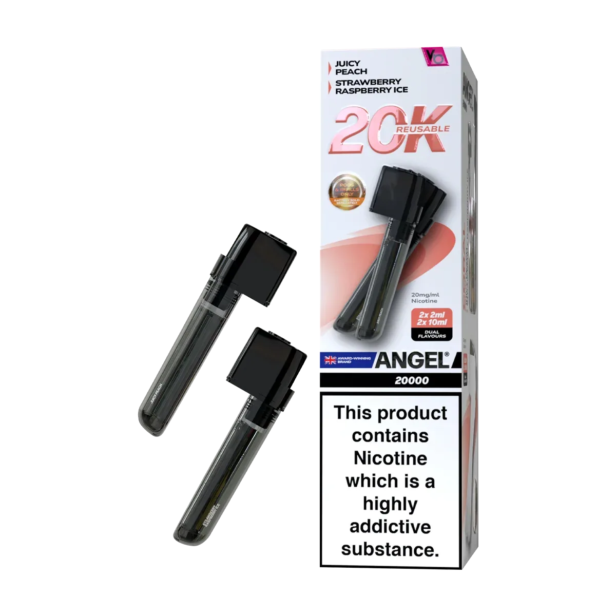 Coral Edition Vapes Bars Angel 20k Refill Pack