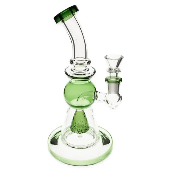 Plain Jane Glass 9" Cone Perc Sphered Bubbler Bong - Image 2