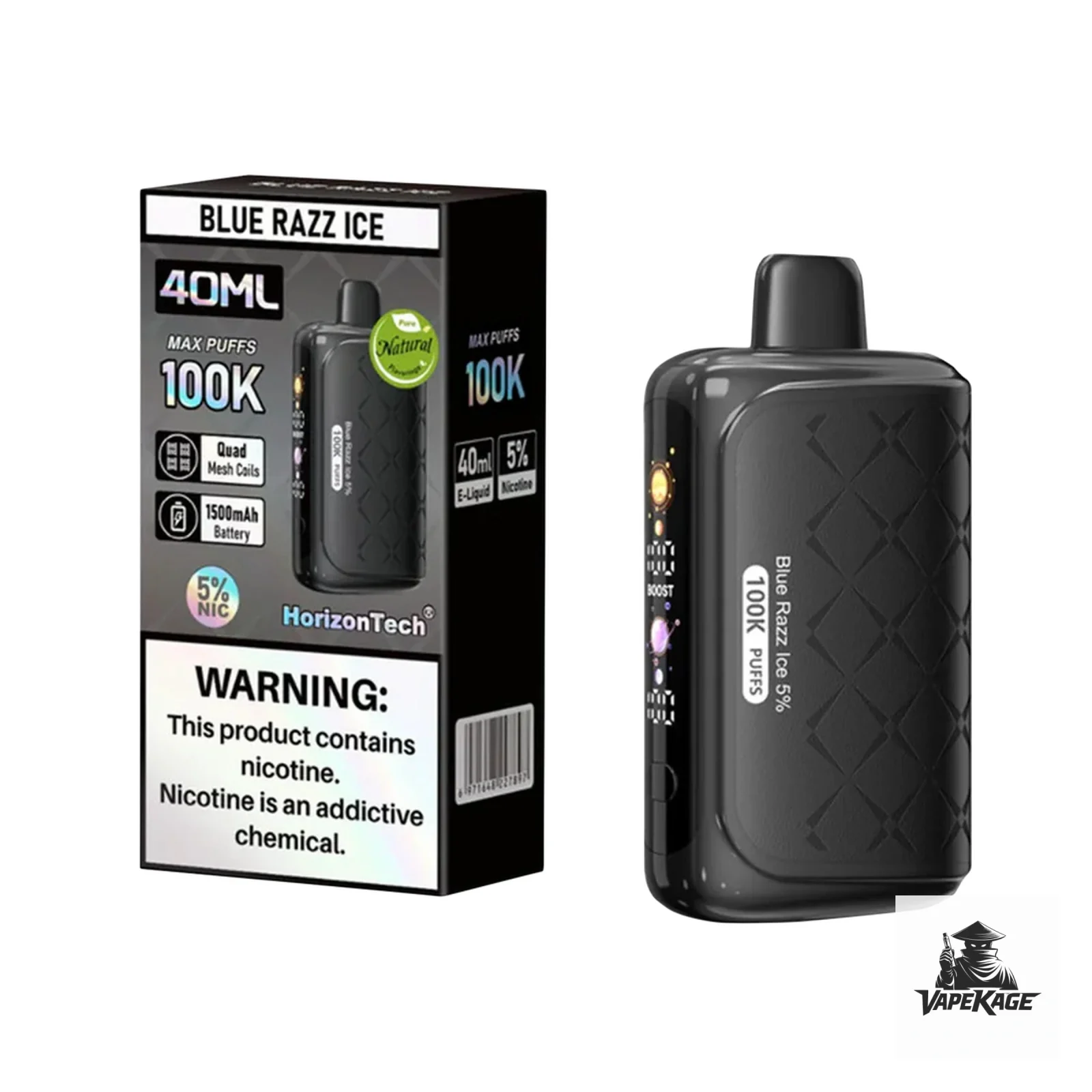 Horizontech Max 100K Disposable Vape — Texas Compliant, 12 Flavors - Image 2