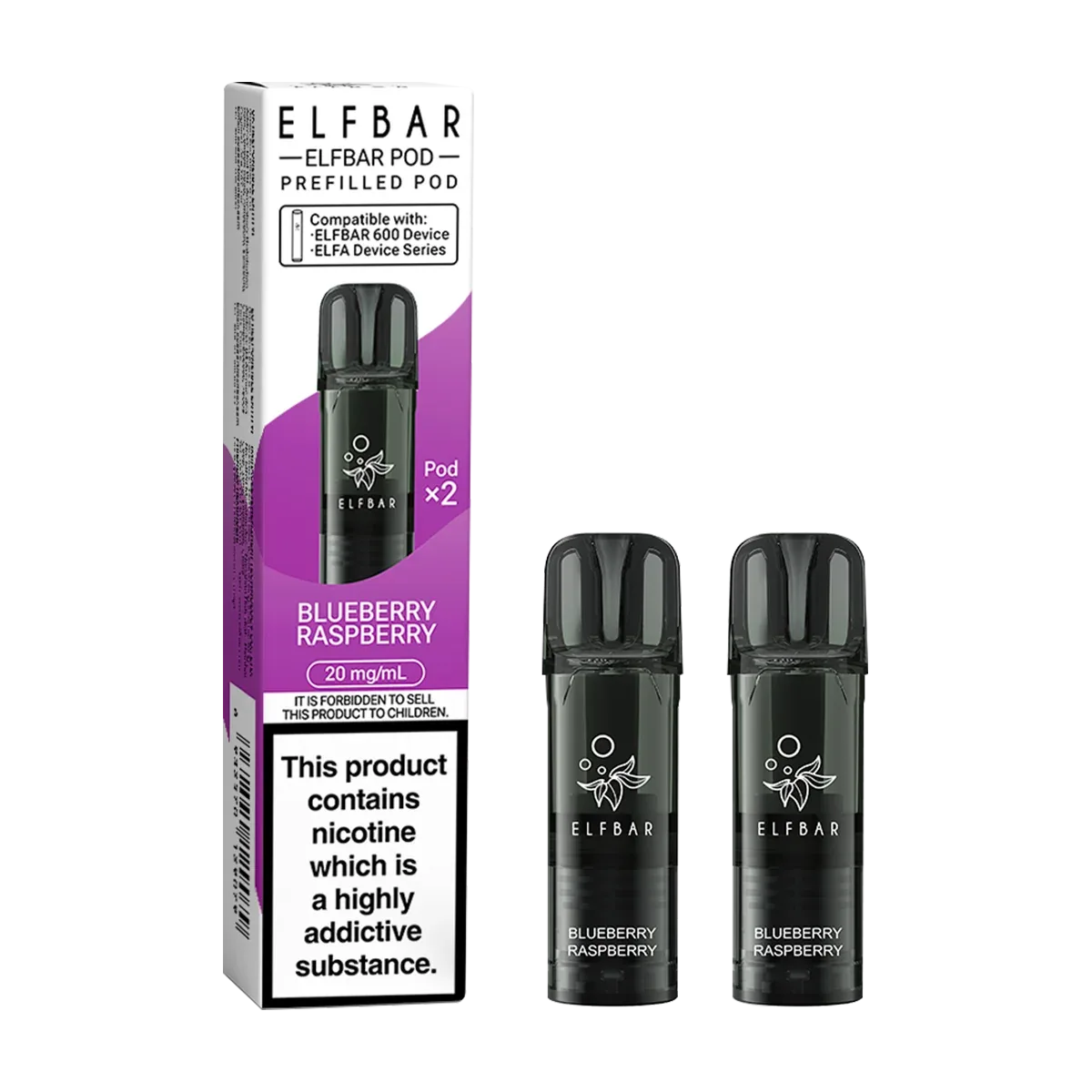 Blueberry Raspberry Elfbar 600 Pods