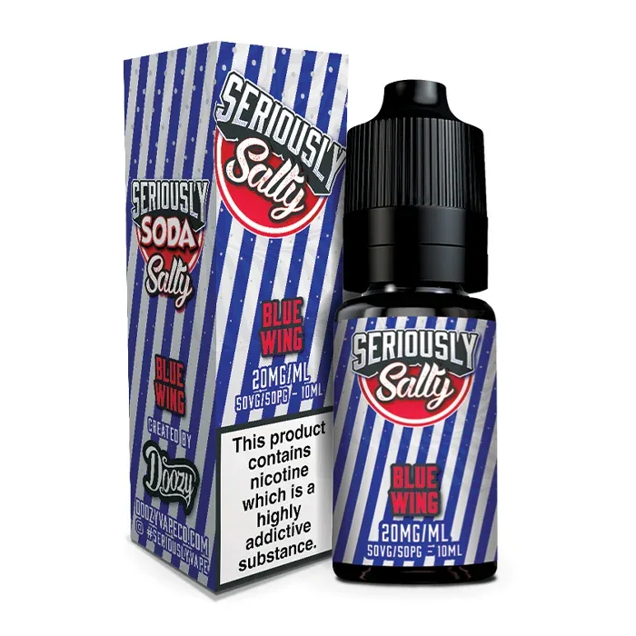 Seriously Salty Soda Blue Wing 10ml Nicotine Salt E-Liquid