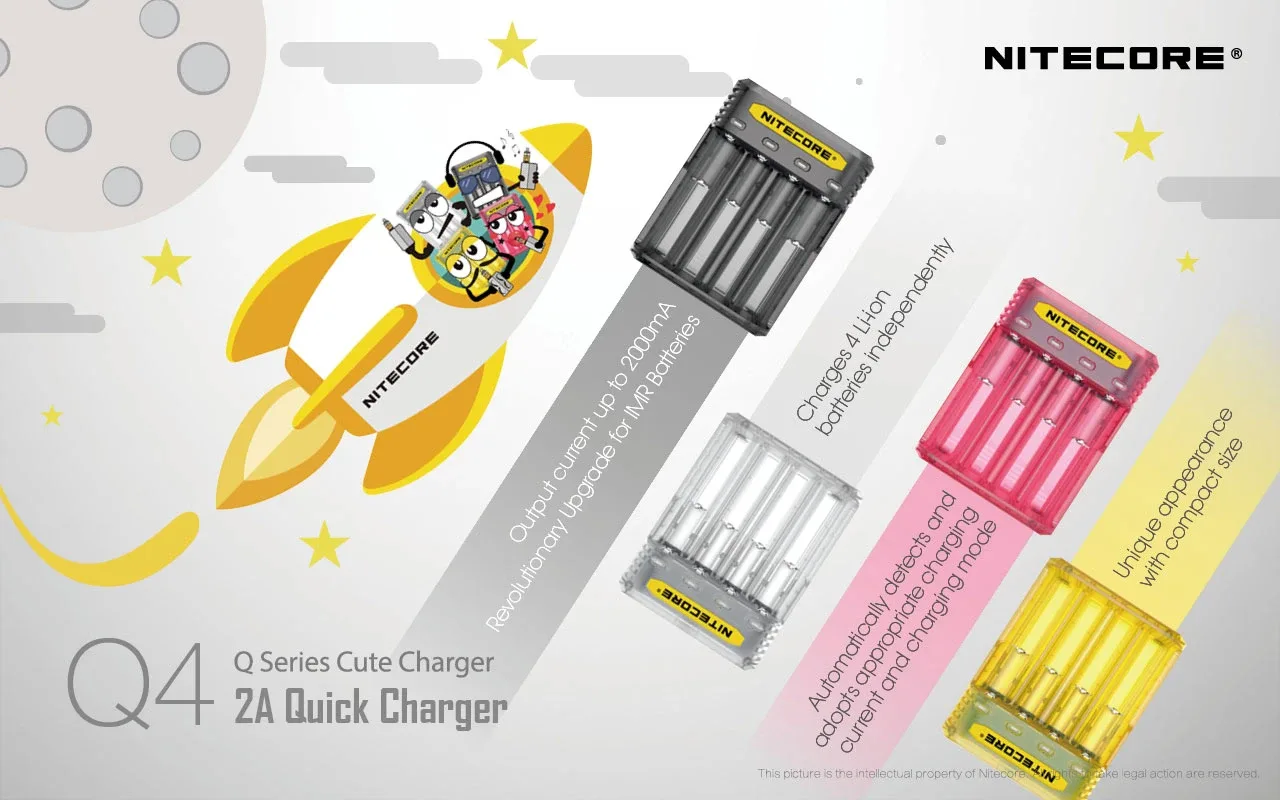 Nitecore Q4 ( 4 Bay ) Battery Charger