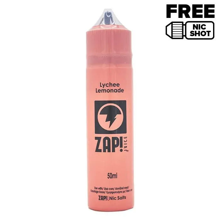 Lychee Lemonade 50ml Shortfill E-Liquid by Zap!