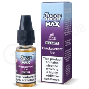 Blackcurrant Ice Nic Salt E-Liquid by Jucce Max