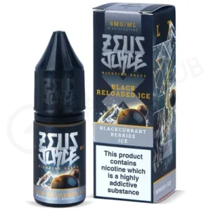 Black Reloaded Ice Nic Salt E-Liquid by Zeus Juice