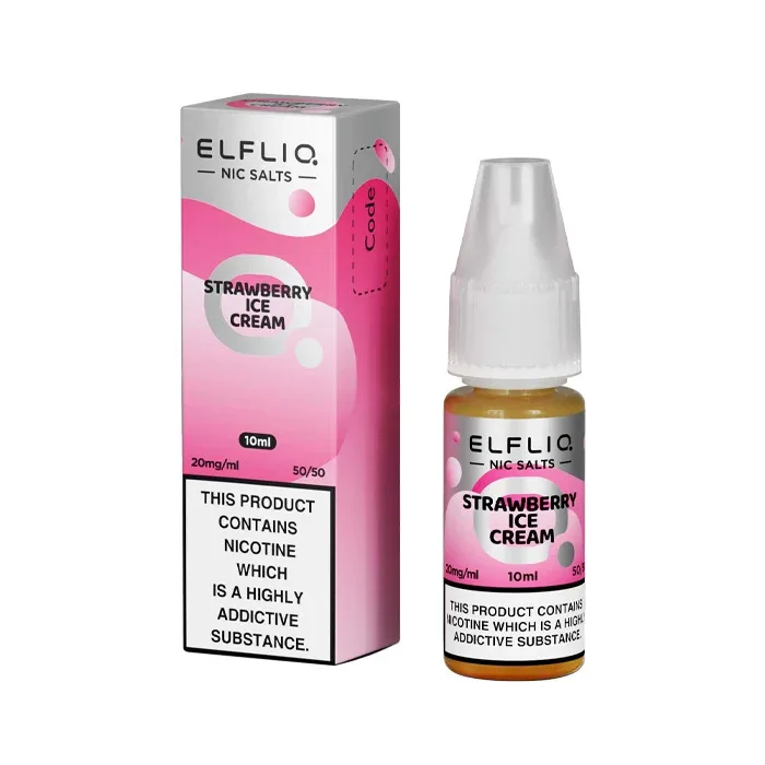 ELFLIQ Strawberry Snoow 10ml Nicotine Salt E-Liquid
