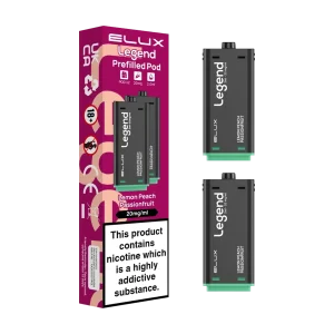 Lemon Peach Passionfruit Elux Legend 1500 Pods