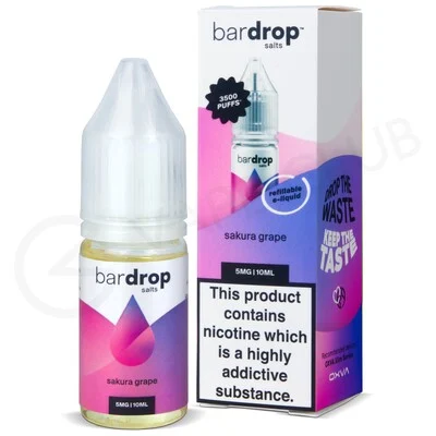 Sakura Grape Nic Salt E-Liquid by Bar Drop Salts