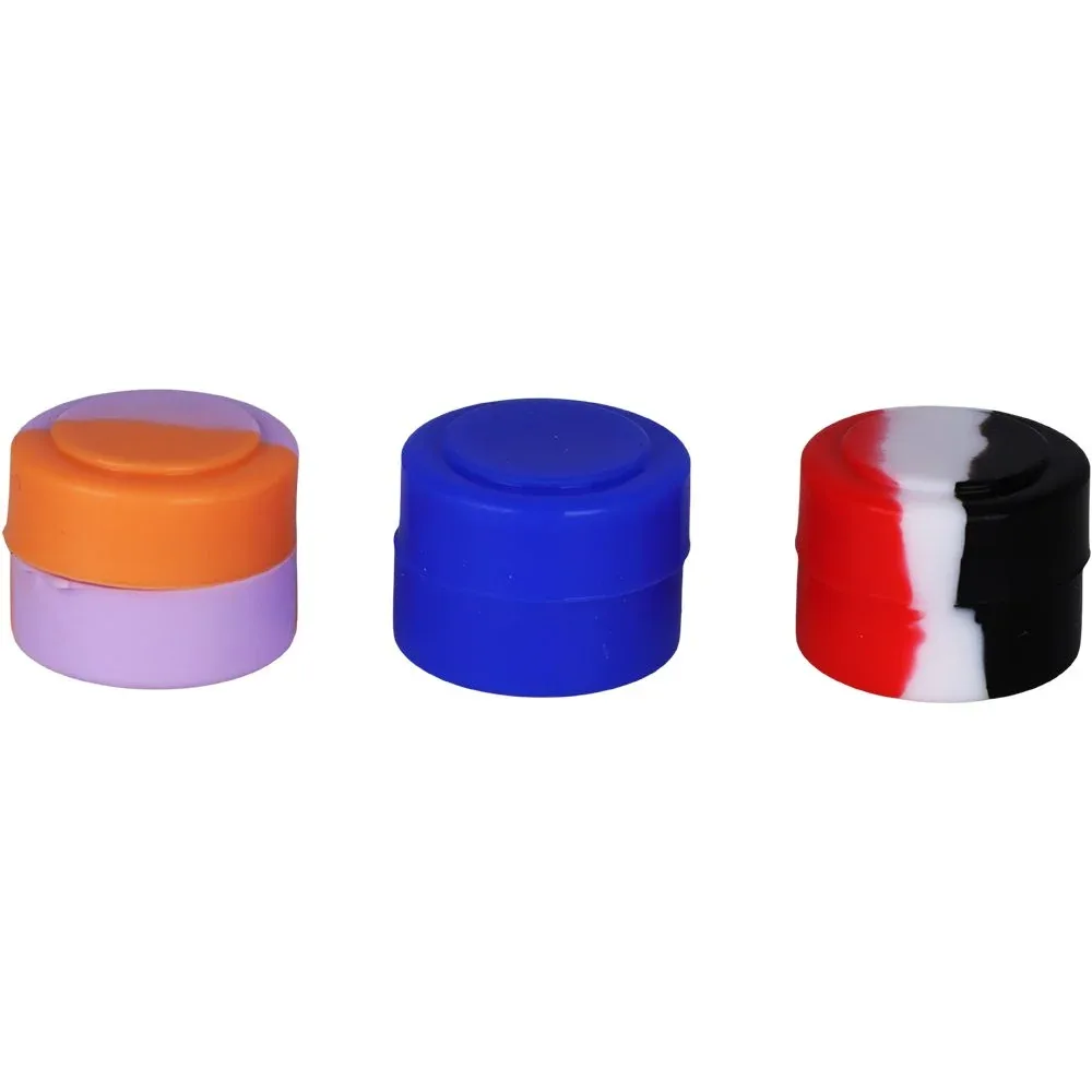 40CT JAR - Classic Swirl Silicone Container - 2ml / Assorted Colors - Image 2