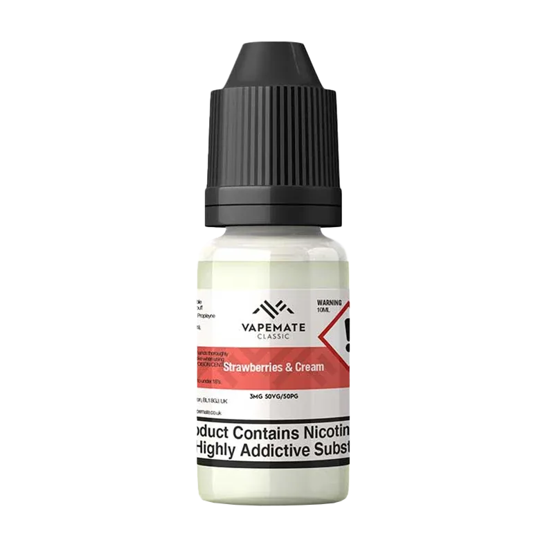 Vapemate Classic Strawberries & Cream 10ml