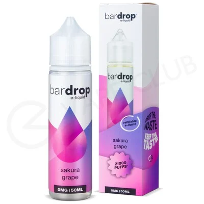Sakura Grape Shortfill E-Liquid by Bar Drop 50ml