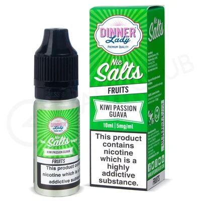 Kiwi Passion Guava Nic Salt E-Liquid by Dinner Lady