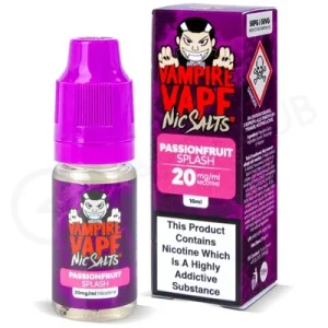 Passionfruit Splash Nic Salt E-Liquid by Vampire Vape