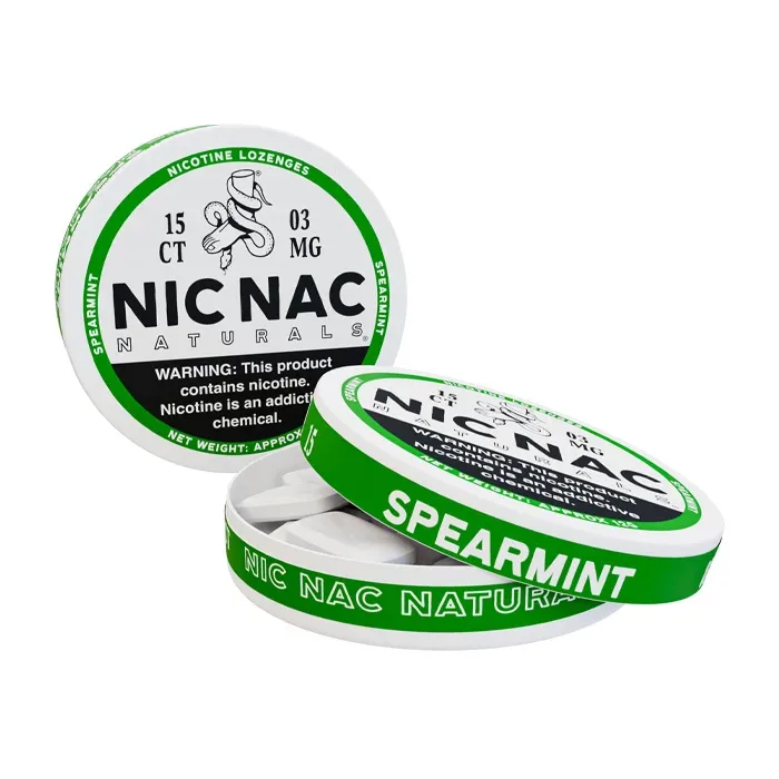 Nic Nac Spearmint Nicotine Lozenges - Image 2