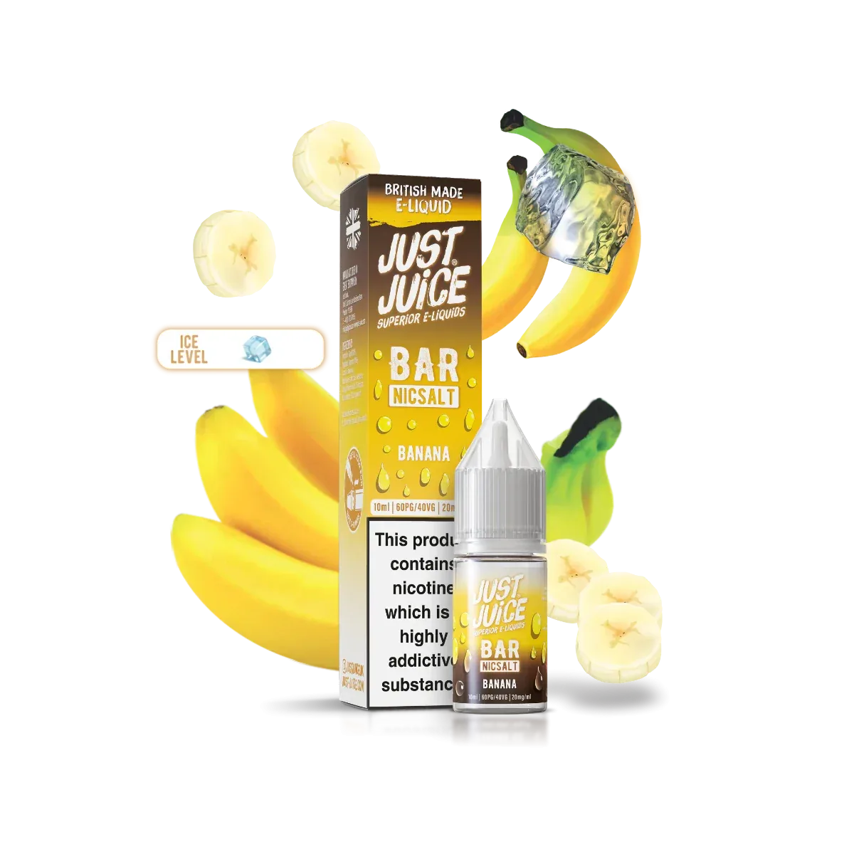 Just Juice Bar Banana 10ml Nic Salt – Creamy, Sweet, Smooth