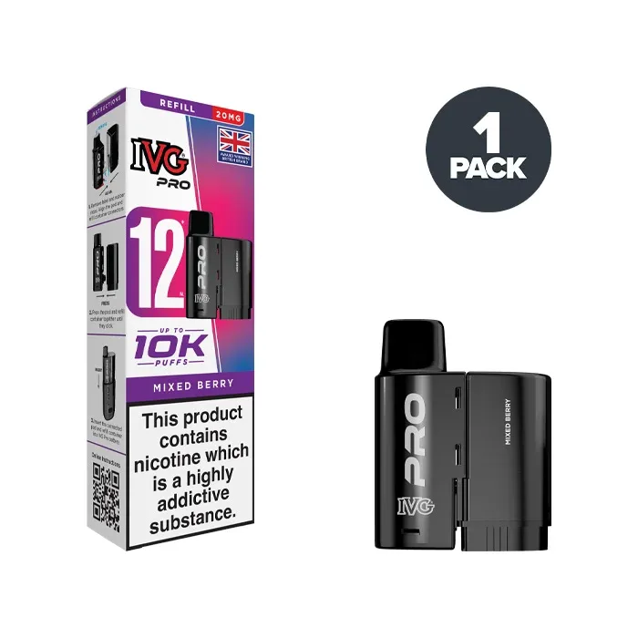 Mixed Berry IVG Pro 12 Refill Pack - Image 2