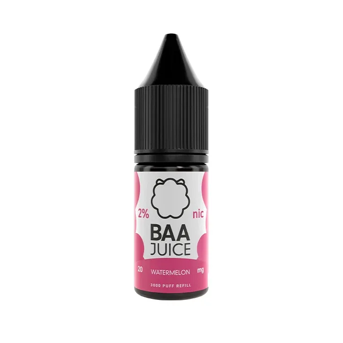 Watermelon 10ml Nic Salt E-Liquid by Baa Juice