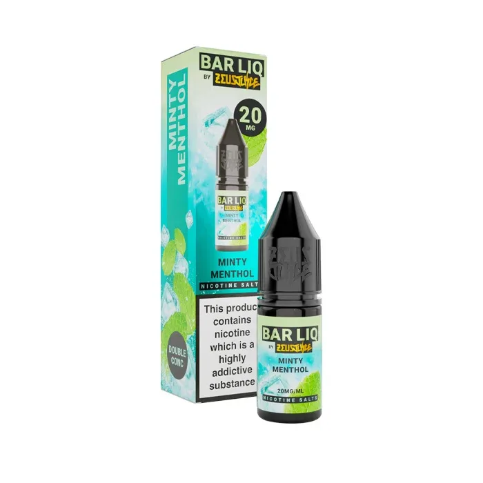 Minty Menthol Nic Salt E-Liquid by Zeus Juice Bar Liq